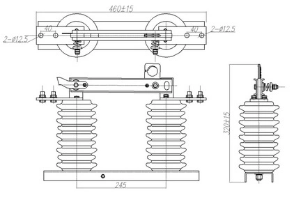 High Voltage Outdoor Electronic Isolator Switch Disconnect Switches