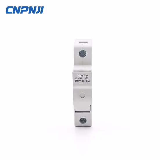 中国の専門メーカー太陽光発電 DC 1p 32A 1000V ヒューズ ホルダーと太陽光発電システム用ヒューズを良い価格で